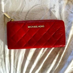 Apple Red Michael Kors wallet